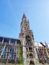 New Town Hall at Marienplatz Mary Square in Munich