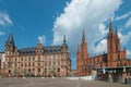 New Town Hall and Market Church in Wiesbaden