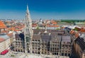 The New Town Hall is a town hall at the northern part of Marienplatz in Munich, Bavaria Royalty Free Stock Photo