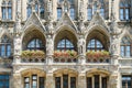 The New Town Hall is a town hall at the northern part of Marienplatz in Munich, Bavaria Royalty Free Stock Photo