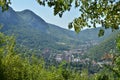 Aerial view on the new BÃÆile Herculane resort, Romania Royalty Free Stock Photo