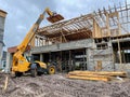 A new townhome that is under construction in Laureate Park Lake Nona Orlando, Florida