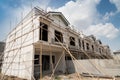 New townhouses under construction. Royalty Free Stock Photo