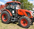 New tractor at the fair Royalty Free Stock Photo