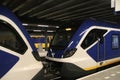 New train type CAF Civity along the platform at Den Haag Centraal, Royalty Free Stock Photo