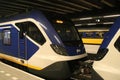 New train type CAF Civity along the platform at Den Haag Centraal, Royalty Free Stock Photo