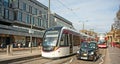 New tram on trial in Princes Street, Edinburgh