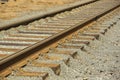 New tramway track construction Royalty Free Stock Photo