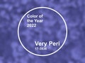 New 2022 trending PANTONE 17-3938 Very Peri color. Abstract background with tmain trend color of year