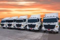 New Truck fleet transportation Royalty Free Stock Photo