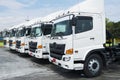 New Truck fleet transportation Royalty Free Stock Photo