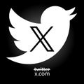 New Twitter vs x.com. Novation Elon Mask. popular social media button icon, instant messenger logo of Twitter. Editorial vector