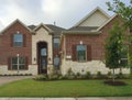 A new two floors brick and rock house