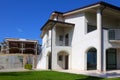 New two-story house with garden