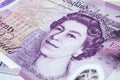 New UK Twenty Pound Note Detail Royalty Free Stock Photo