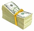 New United States Currency - Fives Royalty Free Stock Photo