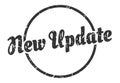new update sign. new update round vintage stamp. Royalty Free Stock Photo
