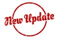 new update sign. new update round vintage stamp. Royalty Free Stock Photo