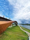 New urban landmark of the city of Nakhonsawan, Pa Sarn confluence landmark, Thailand