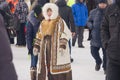 New Urengoy, YaNAO, North of Russia. March 1, 2016. The holiday of north nationality. Nenets man and women