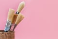 New and used paintbrushes Royalty Free Stock Photo