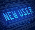 New user concept. Royalty Free Stock Photo
