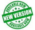 New version available green vector label Royalty Free Stock Photo