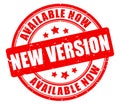 New version available now rubber stamp