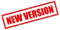 New version grunge rubber stamp Royalty Free Stock Photo