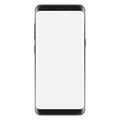 New version of modern smartphone with blank white screen. Vector eps 10