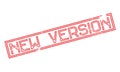 New Version rubber stamp Royalty Free Stock Photo