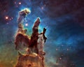New view of the Pillars of Creation Royalty Free Stock Photo