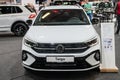 New Volkswagen Taigo premiere at a motor show, 2023 model, front view