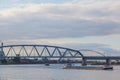 New waal bridge over waal river in Nijmegen