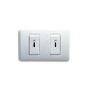 New wall outlet with two sockets USB type C included. For convenience, the mobile charger or smartphone is the concept of modern Royalty Free Stock Photo