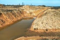 New water catchment canal Royalty Free Stock Photo