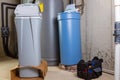 New water softening unit ready for installation Royalty Free Stock Photo