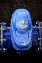 New water valves and pipes for water pipeline Royalty Free Stock Photo