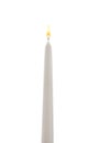 New wax taper candle isolated