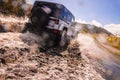 New 4wd fording river Royalty Free Stock Photo