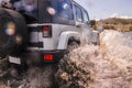 New 4wd fording river Royalty Free Stock Photo