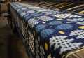 Welsh tapestry blanket weaving woollen mill.