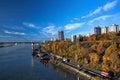 New Westminster City in the autumn time