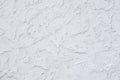 New white painted plaster om wall Royalty Free Stock Photo