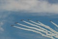 NEW WINDSOR, NY - SEPTEMBER 3, 2016: The GEICO Skytypers Air Show Team perform at the New York Airshow at Stewart Int Airport. SN Royalty Free Stock Photo