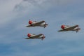 NEW WINDSOR, NY - SEPTEMBER 3, 2016: The GEICO Skytypers Air Show Team perform at the New York Airshow at Stewart Int Airport. SN Royalty Free Stock Photo