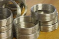 New wire rolls objects tools Royalty Free Stock Photo