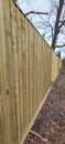 New wood fencing panels.