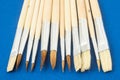 New Wooden Different Paintbrush Texture Royalty Free Stock Photo
