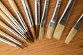 New Wooden Different Paintbrush Texture Royalty Free Stock Photo